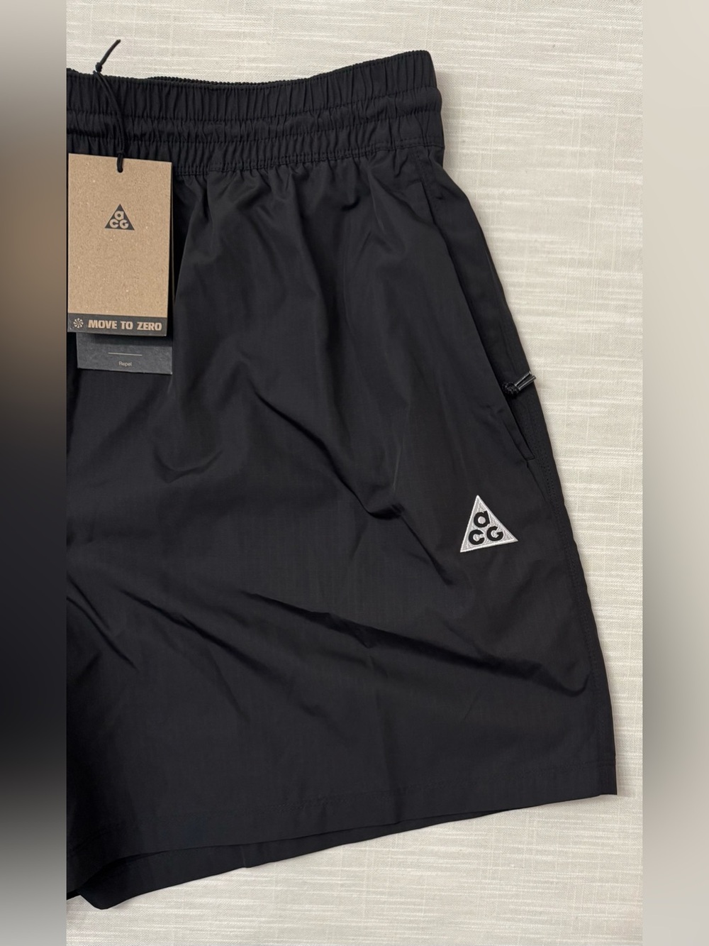 Nike ACG Repel Ripstop Shorts Womens Small Black Loose Fit Mid Rise HJ0263-010 - Picture 4 of 16